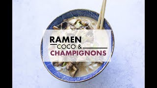 Recette  Nouilles udon aux champignons et lait de coco d’Emna Everard  ELLE à Table Belgique [upl. by Anyala894]