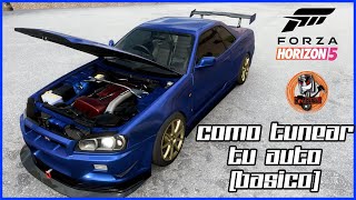 Como tunear en Forza Horizon 5  GUIA Basica de tuneo para el online [upl. by Cirdahc251]