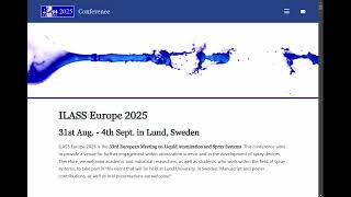 ILASS Europe 2025  Description of quotAbstract Submissionquot [upl. by Neraa389]