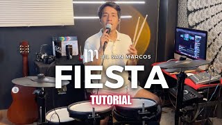 Fiesta  Miel San Marcos  TUTORIAL DE BATERIA Explicado [upl. by Geminian]