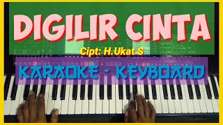 DIGILIR CINTA DANGDUT KOPLO KARAOKE  EA7 ROLAND [upl. by Ive]