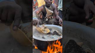 What a delicious Soup Hadza Makes for todays lunch See how this people cooks food hadzabetribe [upl. by Lauraine]