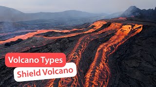 Types of Volcanoes Shield Volcanoes [upl. by Hanaj]