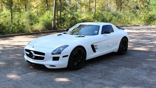 2011 MercedesBenz SLS AMG  Review in Detail Start up Exhaust Sound and Test Drive [upl. by Blunk769]