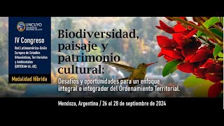 Congreso Red UTERAM  Biodiversidad paisaje y patrimonio cultural 26sept parte 1 [upl. by Belvia]