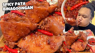 SPICY PATA BINAGOONGAN [upl. by Anaehs]