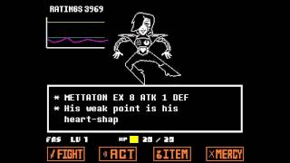 Undertale  Mettaton Boss Fight [upl. by Sommers]