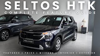 Kia Seltos HTK Petrol MT with New Update 2024  Features  Price  Mileage  Interior  Exterior [upl. by Nerral]