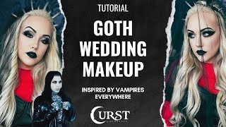 Tutorial Gothic Wedding Makeup with Curst Cosmetics and Vampires Everywhere [upl. by Payne]