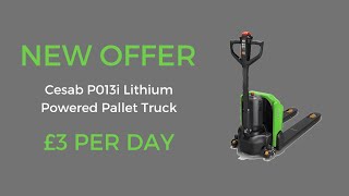 NEW OFFER Cesab P013i Lithium Powered Pallet Truck [upl. by Dunn]