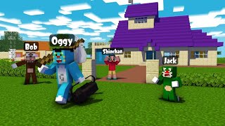 Oggy lost his memory  Shinchan  Oggy  Jack and Bob in Minecraft [upl. by Rangel]