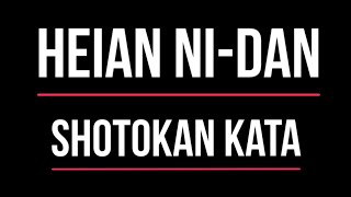 Shotokan Kata  Heian Nidan [upl. by Uzial]