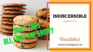 Indiscernible Meaning amp Pronunciation  English amp Hindi Vocabulary  VocabAct [upl. by Beau]