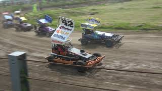 Stockcar F2 heat 1 Pinkstermaandag 2024  NAC Autocross Kollum  RaRaRacing [upl. by Hakilam]