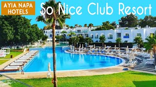 So Nice Club Resort  Pros and Cons in 2 minutes  Ayia Napa Cyprus [upl. by Assirod9]