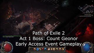 Path of Exile 2 Act 1 End Boss Battle SPOILERS  PoE 2 PreEarly Access Warrior Gameplay [upl. by Jason]