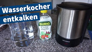 Wasserkocher entkalken – Anleitung Tutorial [upl. by Charmain]