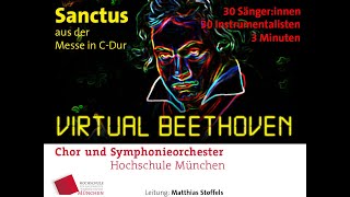 HM Chor und Symphonieorchester Beethoven  Sanctus aus der Messe CDur [upl. by Abott890]