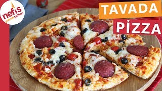 Tavada Pizza Tarifi  Nefis Yemek Tarifleri [upl. by Bennir964]