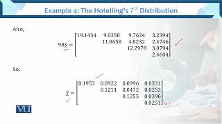 Example 4 The Hotellings T2 Distribution  Multivariate Analysis  STA633Topic062 [upl. by Hametaf]