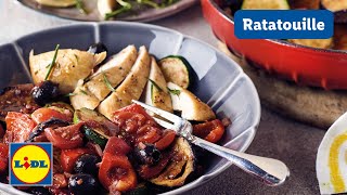 Ratatouille im Ofen  schnell amp einfach  Lidl Kochen [upl. by Ardnuaek531]