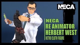 NECA The Re Animator Retro Cloth Herbert West  Video Review [upl. by Naleek]