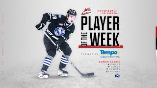 Tempo WHL Player of the Week – Conor Geekie December 4 2023 [upl. by Ashatan]