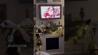 Fireplace Christmas Decorations 🌲✨christmasdecor seasonaldecor videoshort [upl. by Massingill651]