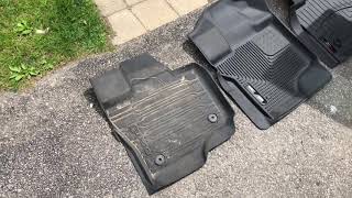 2019 2020 Ford F150 OEM floor mats vs WeatherTech vs Husky Liner [upl. by Enneiviv]