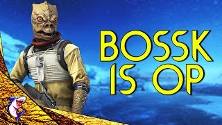 BOSSK IS OP  Star Wars Battlefront Bossk Gameplay [upl. by Nolrac]