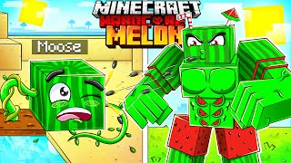 I Survived 100 DAYS as a MELON GOLEM in HARDCORE Minecraft [upl. by Llenyr603]