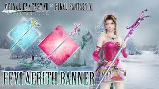 Aerith banner  Final Fantasy VI crossover banner review  Final Fantasy VII Ever Crisis [upl. by Charyl]