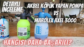 AKBEL KÖPÜK YAPAN POMPA VS MAROLEX AXEL 3000 HANGİSİ DAHA BAŞARILI [upl. by Anaujal]