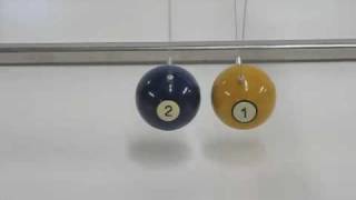 Tabletop Newtons Cradle with Billiard Balls [upl. by Paulson]