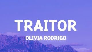 Olivia Rodrigo  traitor Lyrics [upl. by Merchant845]