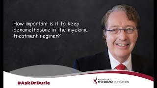 How important is it to keep dexamethasone in the myeloma treatment regimen [upl. by Supen]