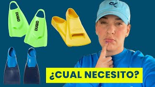 ¿Qué tipo de aletas chapaletas debo comprar según mi nivel Natación [upl. by Dlorad]