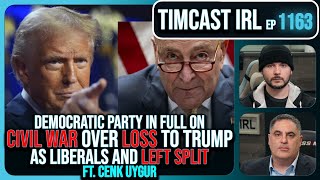 Democratic Party In CIVIL WAR Over Loss To Trump Liberal Media BREAKS wCenk Uygur Timcast IRL [upl. by Slohcin]