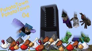 Mob Farm With New 117 Tinted Glass  PotatoTown SMP  Ep4 Survival Minecraft [upl. by Teodoor]