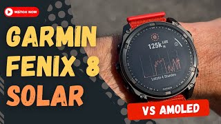 Garmin Fenix 8 Solar MIPDisplay und Akkulaufzeit unter der Lupe [upl. by Akem]