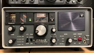 2024 BBC Antarctic Midwinter Broadcast closing down on 9585 kHz  as copied with the Yaesu FRG7 [upl. by Madigan]