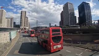 London Bus Reouts 330 From Thames Barrier to Wanstead Park Station [upl. by Noleta]