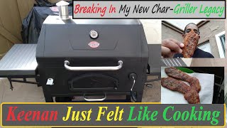 Breaking In My New CharGriller Legacy inthesmokewithkeenan [upl. by Rovner]