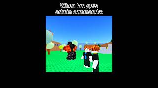 Roblox Admin Commands robloxshorts admin robloxmemes [upl. by Lorsung648]