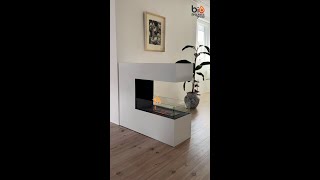 The Best Way to Divide Your Space  With Bio Fireplace Cozy amp Modern Room Divider Fireplace [upl. by Welles802]