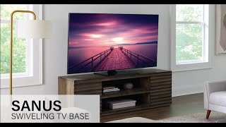 Features of the SANUS Elite Swivel TV Base for TVs 40quot86quot [upl. by Nahshunn632]