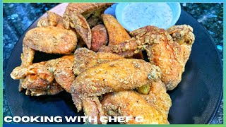 8 spices Chicken Wings with White Garlic Sauce [upl. by Anilocin]