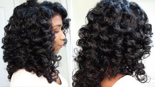 How To Cheat A Perm Rod Set  EASY Technique Heatless Soft Curls  Naptural85 Natural Hair [upl. by Lehcsreh]