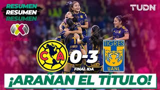 HIGHLIGHTS  América 03 Tigres  AP2023Final Ida  Liga Mx Femenil [upl. by Rock]