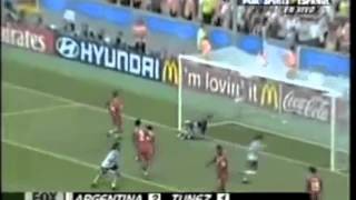 2005 FIFA Confederations Cup  Argentina 2  1 Tunisia [upl. by Colombi985]